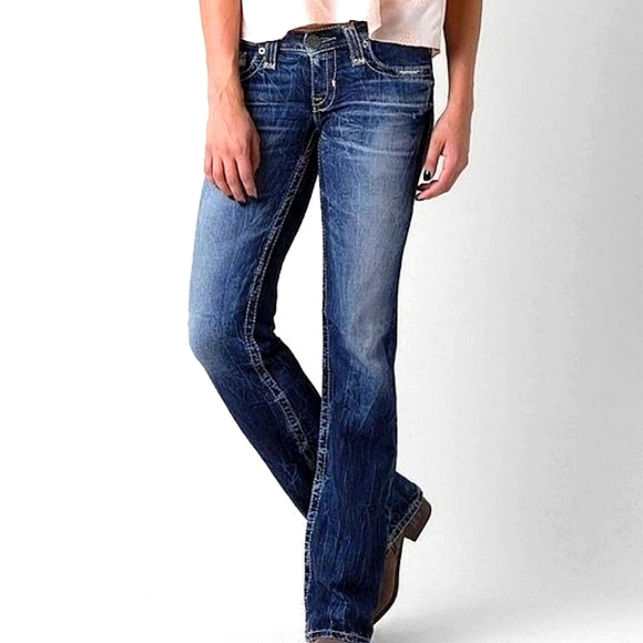 BIG STAR SWEET ULTRA LOW RISE FLARE Y2K Fab - Picture 1 of 8